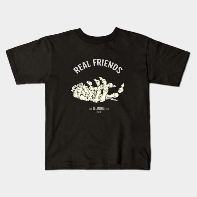 real friends illustration Kids T-Shirt by tonguetied